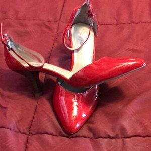 Red PatentLeather Sandals